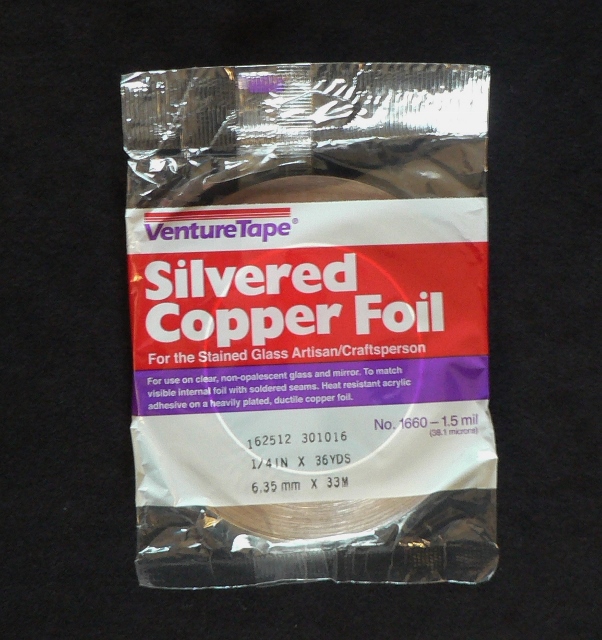 Venture Tape 1/4″ (6.35mm) Silvered (both Sides) Copper Foil