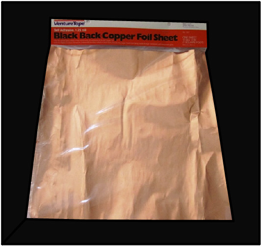 VentureTape Black Back Copper Foil Sheet