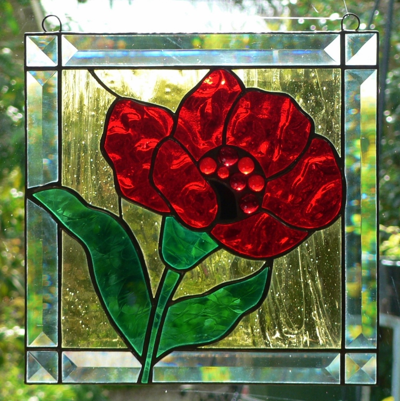 Red Poppy Panel