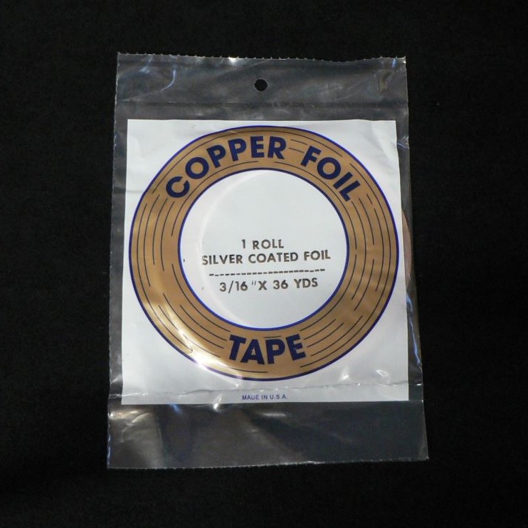 Edco 3/16″ (4.7mm) Silver Back Copper Foil