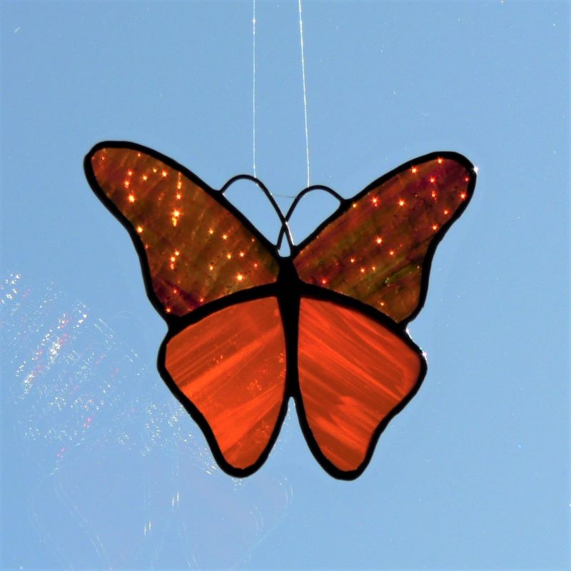 Butterfly – Amber/Green & Orange