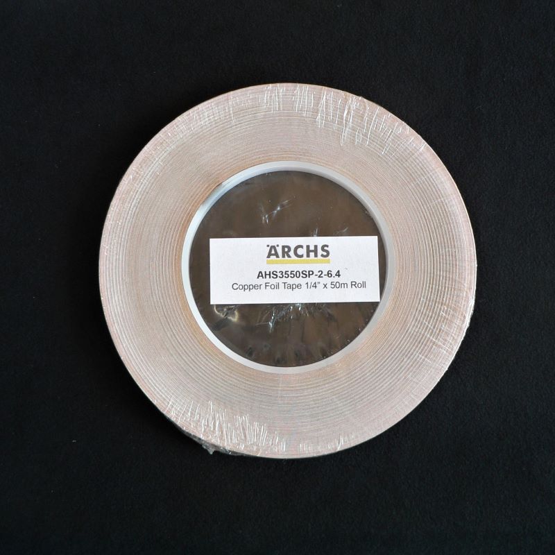 Archs 1/4″ (6.35mm)  Copper Foil – New 50M Roll